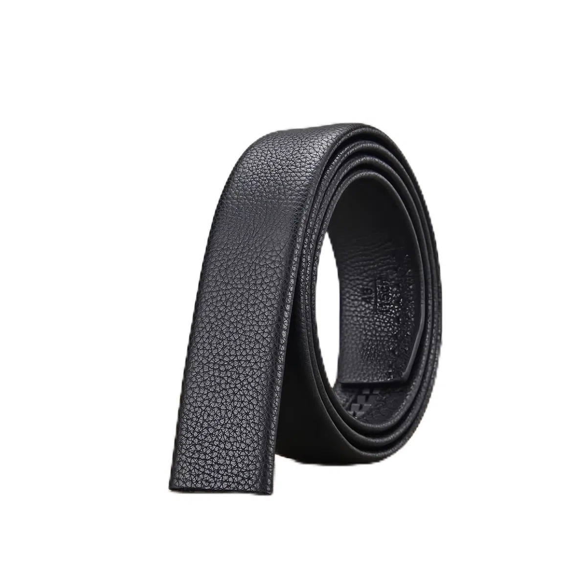 Correa de cinturón de repuesto automática de cuero PU unisex sin hebilla | 1 pieza de 3,5 cm de ancho, largo de 100 a 180 cm, piel sintética duradera, apto for uso diario.