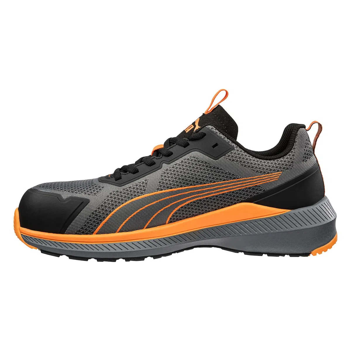 PUMA Safety Slide Low S1PS ESD FO HRO SR Zapatos de seguridad unisex antideslizantes sin metal vegano tapa de fibra de vidrio zapatos de trabajo