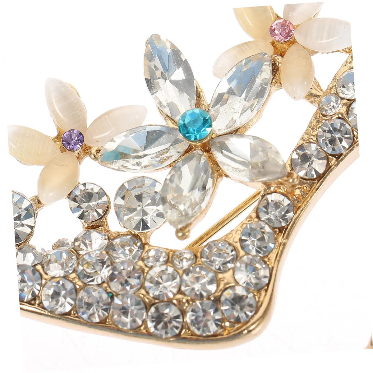 Broches Elegantes, alfileres de Pecho, broches de tacón Alto de aleación para Mujer, Decorativos