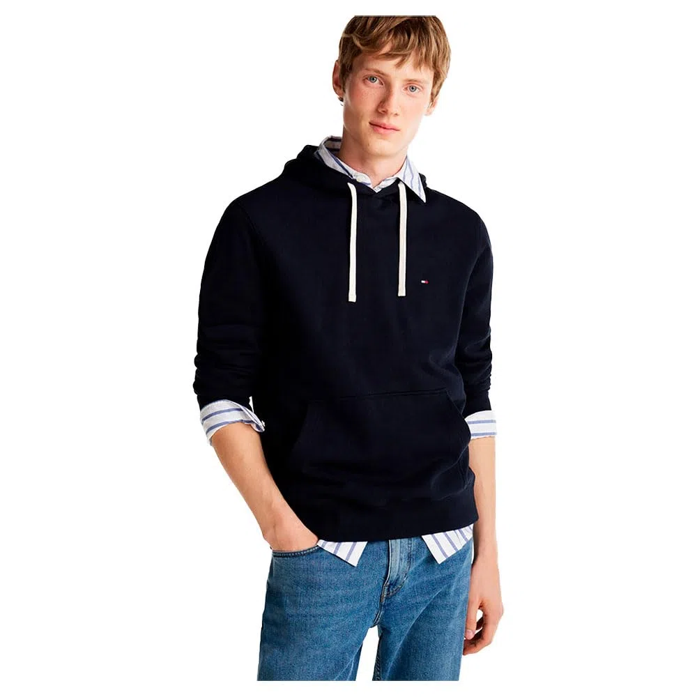 Tommy Hilfiger Essential Terry Hoody Mw0mw37235 Sudadera con Capucha Hombre