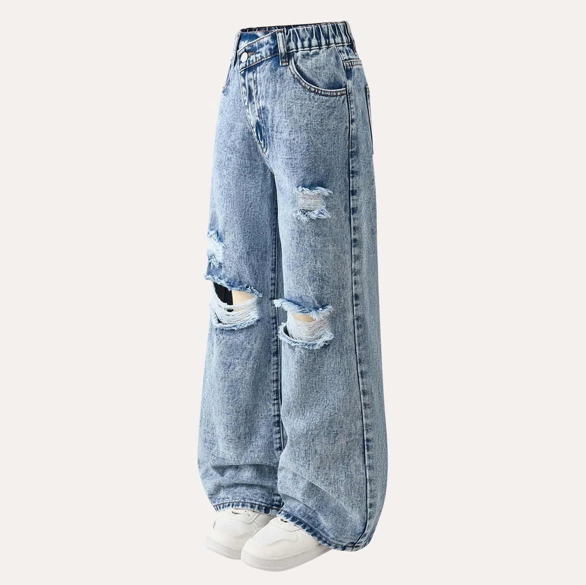 Genérico Pantalones niña Leggings Deportivos Transpirable Mallas elásticas Gimnasia Deporte Casual Suave Ropa Infantil Entrenamiento Moda A84