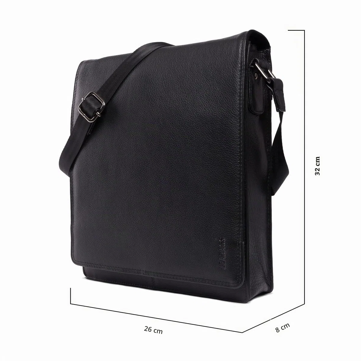 LEABAGS Bolso bandolera de piel de Londres, estilo vintage para hombre y mujer, estilo informal, para uso diario