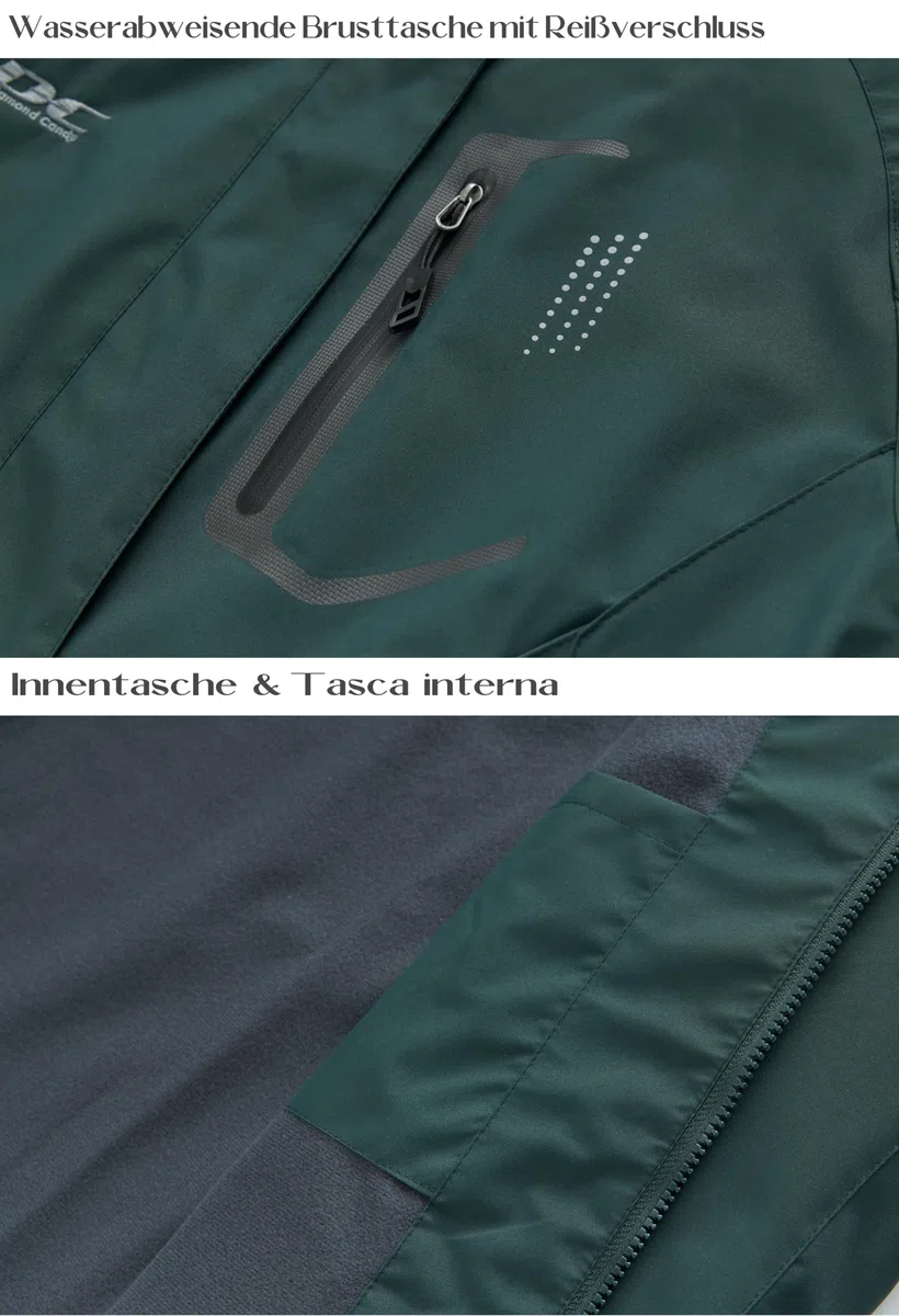 chaqueta impermeable mujer chaqueta chubasquero ligera de softshell cortavientos chaqueta lluvia con capucha