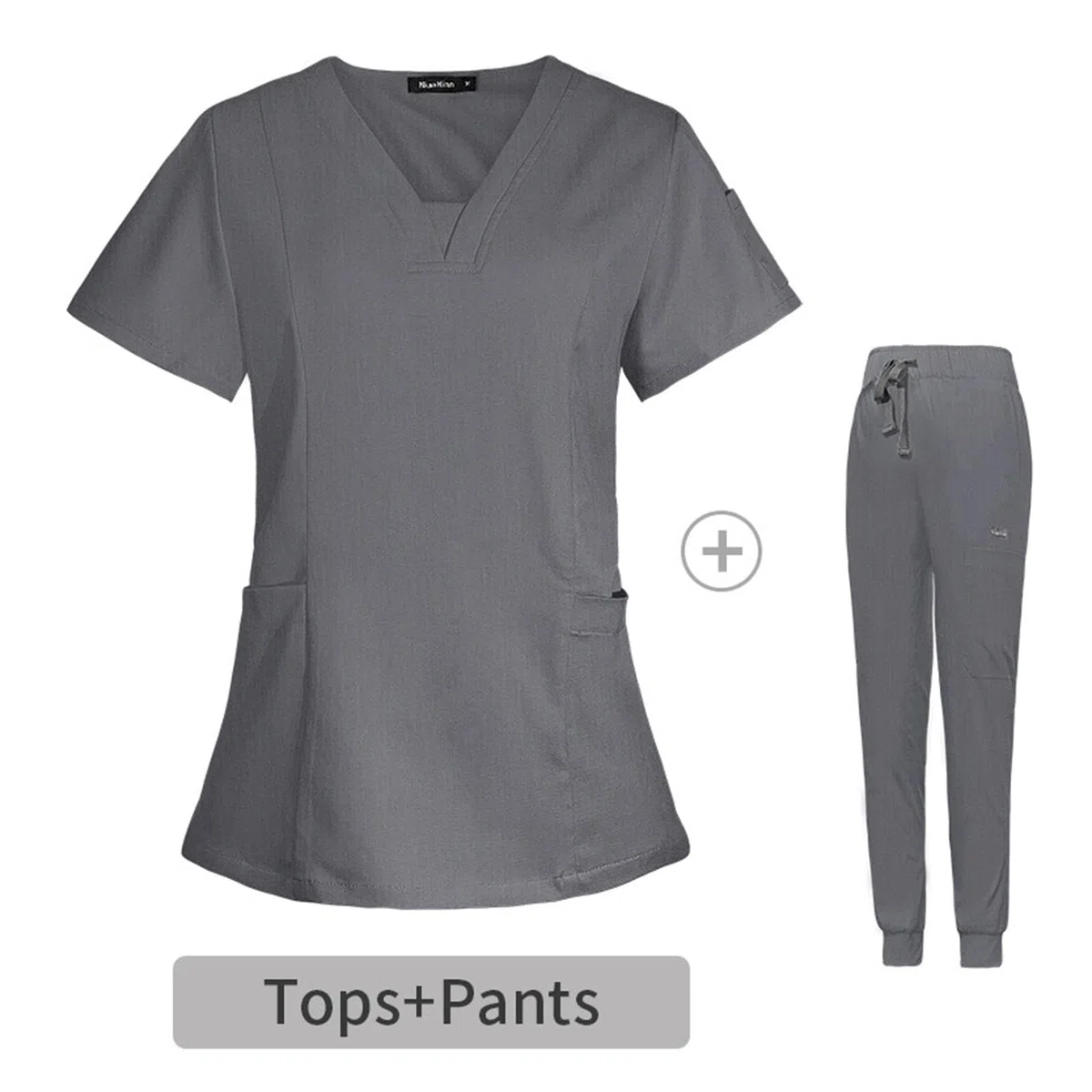 Conjunto de Uniforme Médico para Mujer, Ropa de Trabajo para, Uniforme de Enfermería de Secado Rápido para Spa Y Cosmetología, Resistente a