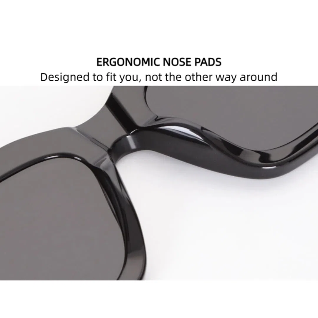 Gafas de sol rectangulares de moda con montura de acetato, estilo retro, para conducir, protección UV400.