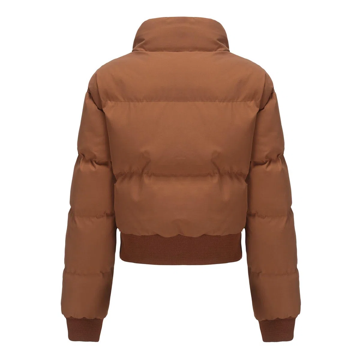 Abrigo Corto de Invierno con Cuello para Mujer Chaqueta Acolchada Informal Holgada de Manga Larga Clima Frío