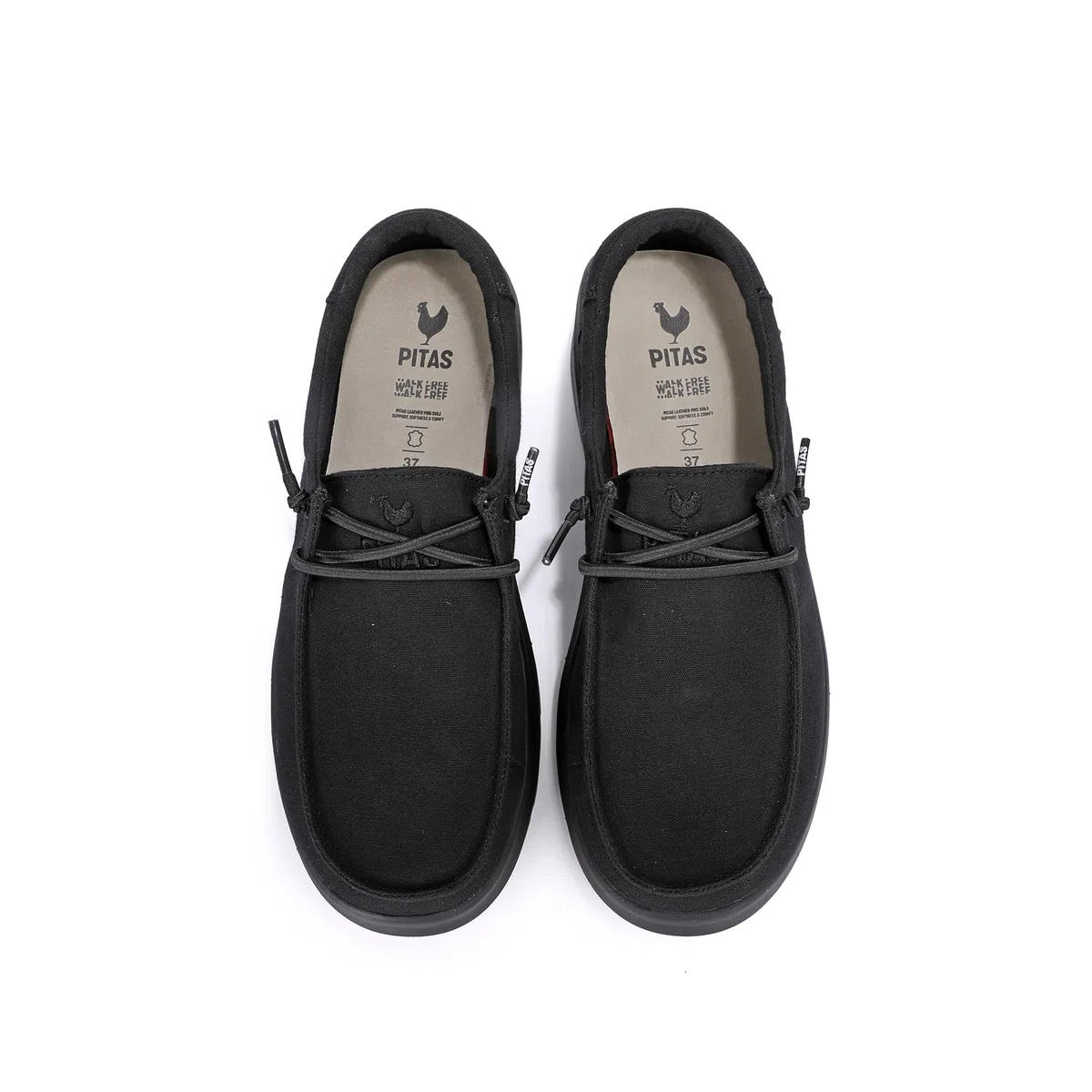 PITAS | Cannes | Mocasines de Mujer | Náuticos Casual | Zapatillas de Tela | Zapatos sin Cordones | Deportivas Casuales | Calzado de Walkinpitas