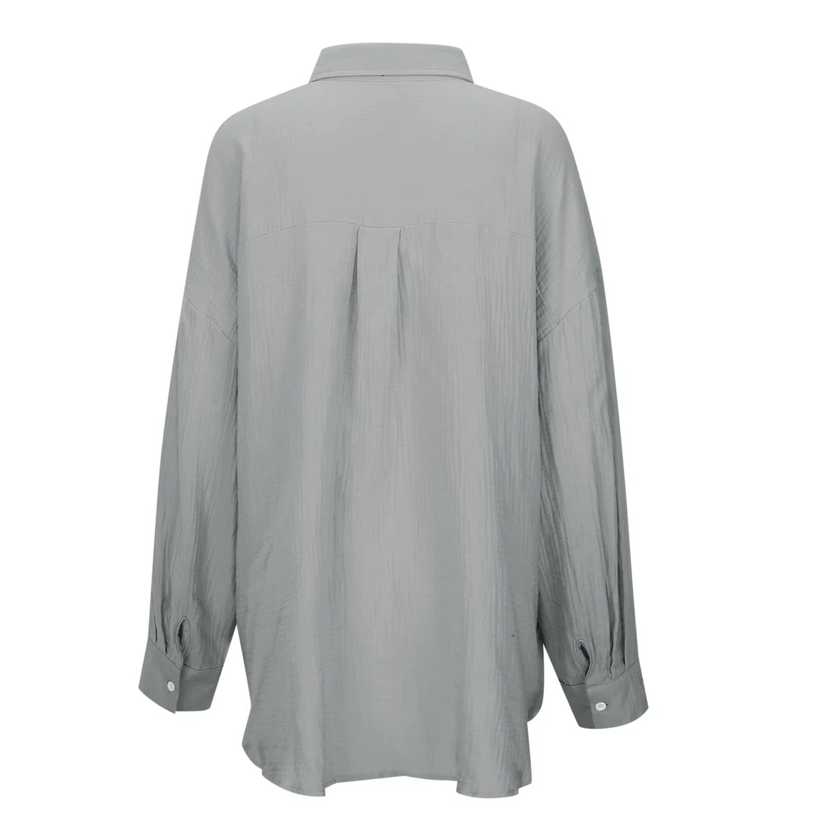 Camisas de lino con botones para mujer, de verano, transpirables, de manga larga, con cuello, de lino, algodón, a la moda, casuales, holgadas, de muselina, de gran tamaño, ligeras, color liso