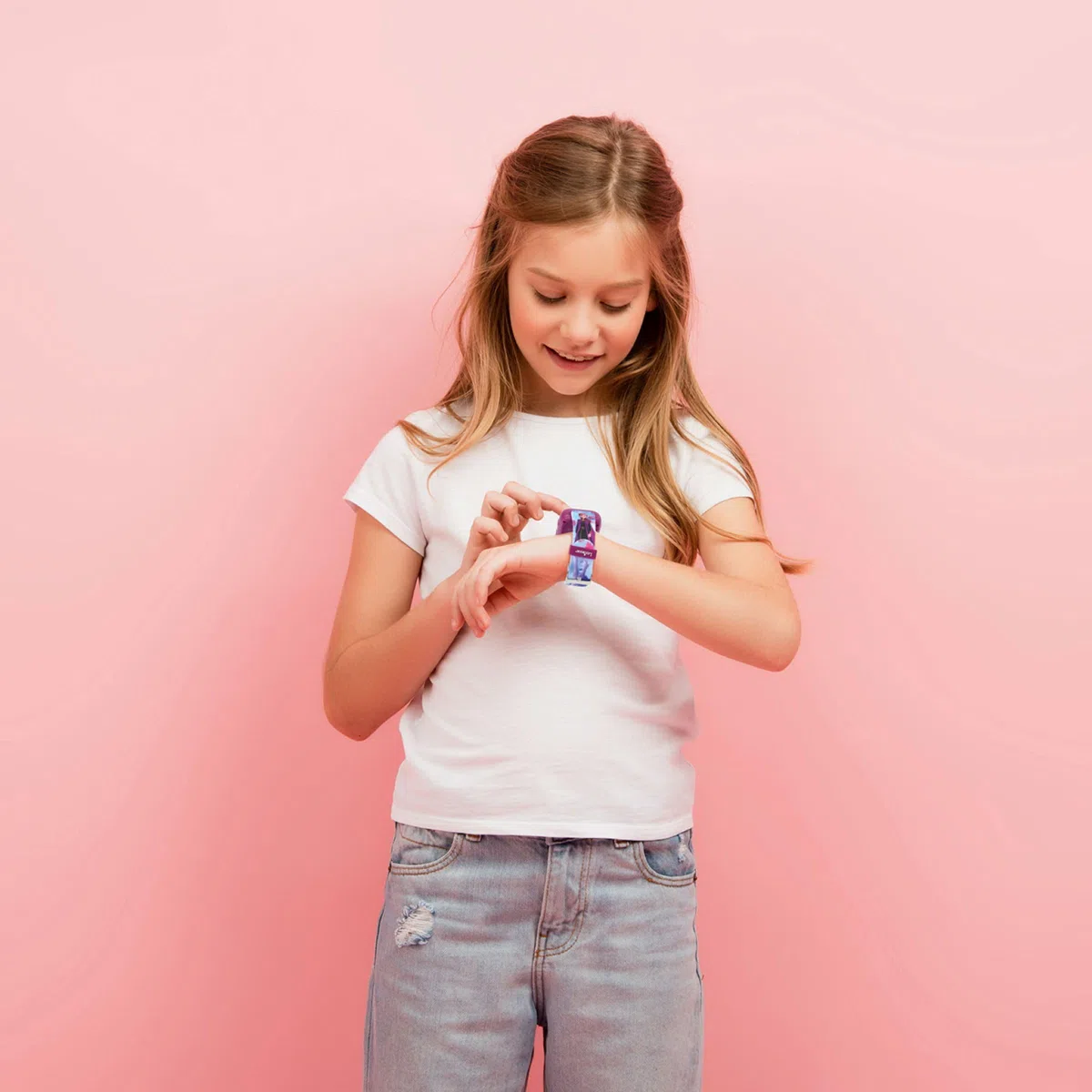 Lexibook, Disney La Reina de Las Nieves, Reloj Bluetooth con Pantalla a Color Frozen con cámara y Tarjeta de Memoria de 8 GB, Azul, DMW071FZ
