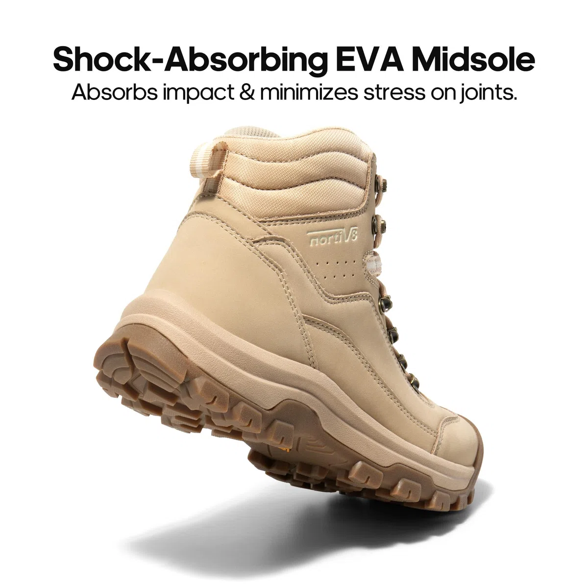 NORTIV 8 Botas Montaña Mujer Impermeables Zapatillas Trekking Antideslizantes con Puntera de Goma para Dedos para Senderismo Acampar