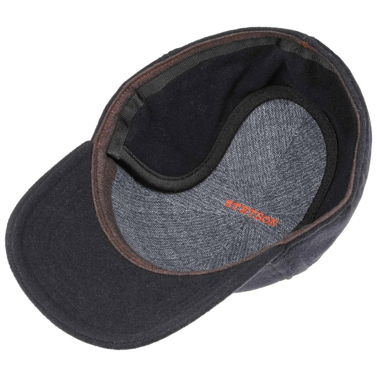 Stetson Gorra de Béisbol con Orejeras Vaby con Cachemira, Hombre - con Visera y Protector de Cuello - con Orejeras - Gorra de Lana otoño/Invierno