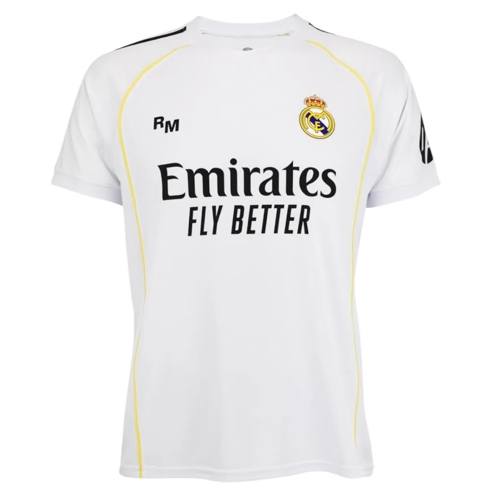 Real Madrid Camiseta 25/26 Personalizada con tu Nombre y número | equipación de fútbol Blanca Camiseta Deportiva Hombre