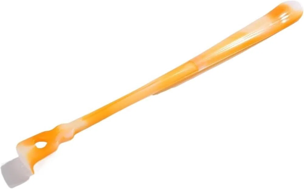 Calzador, Calzador Largo, Calzador multifunción, Calzador Largo, Mango Antideslizante, Calzador Largo, ayudante de Zapato Perezoso, Mango Largo, Levantador de Zapatos, Calzador(Orange)