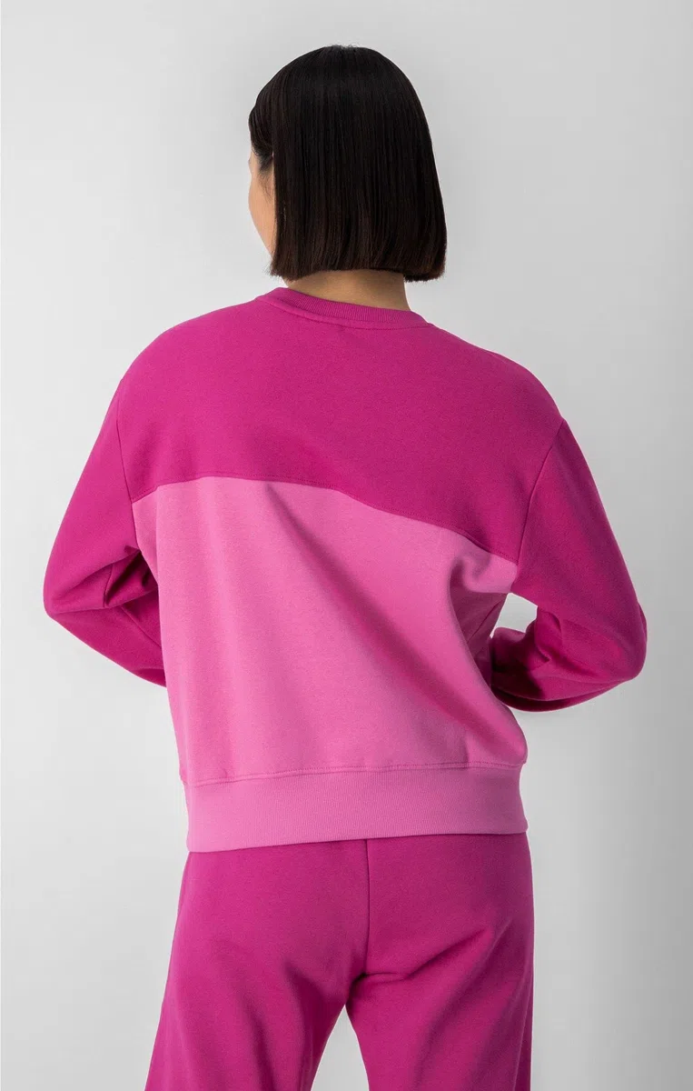 Champion Sudadera de Mujer con Detalles Coloridos e Interior de Felpa - 115624