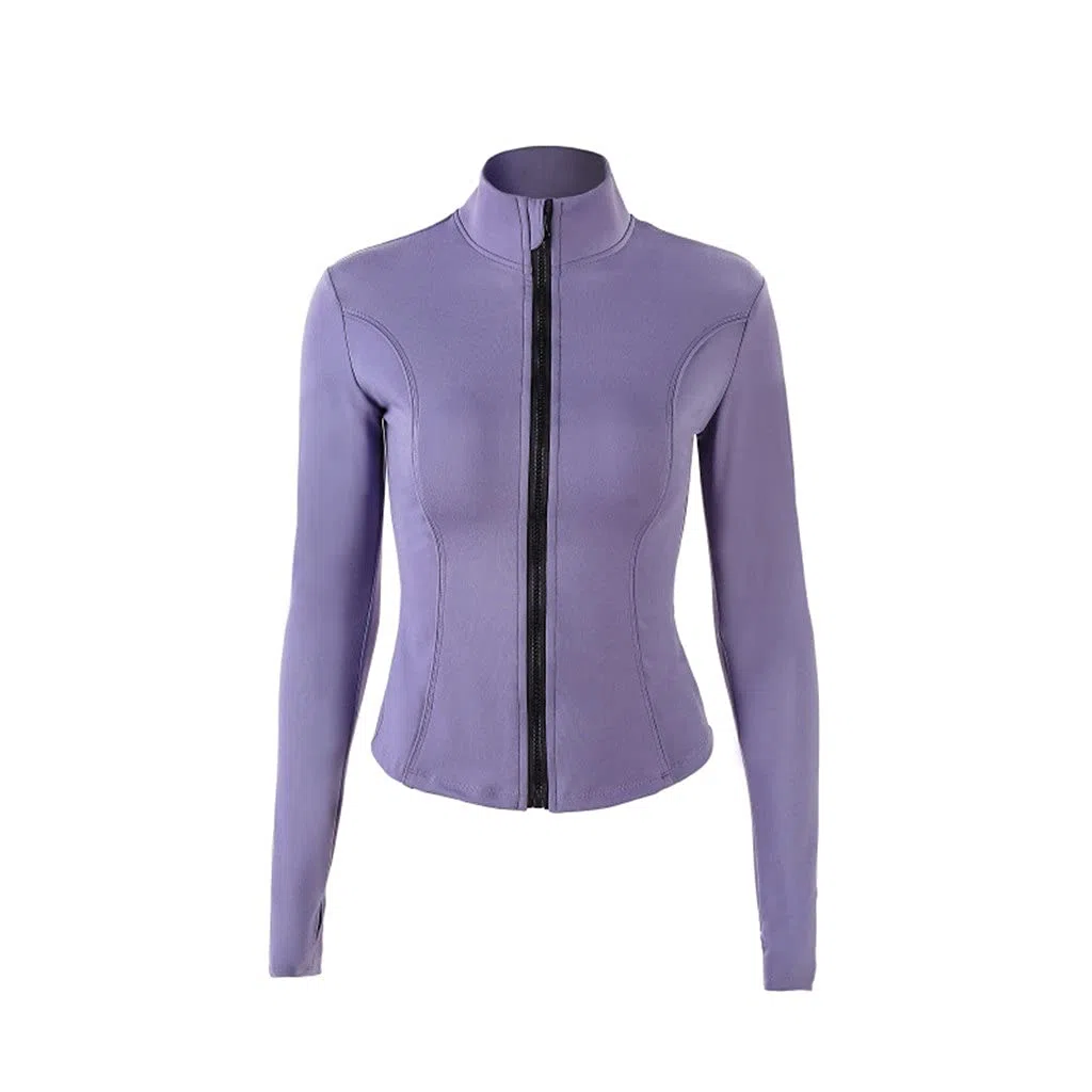 Sports New Yoga Wear Jacket Slim Quick-Drying Breathable Sports Jacket with Zipper Fitness Running (Color : A, Size : M Code) (E XL Code)