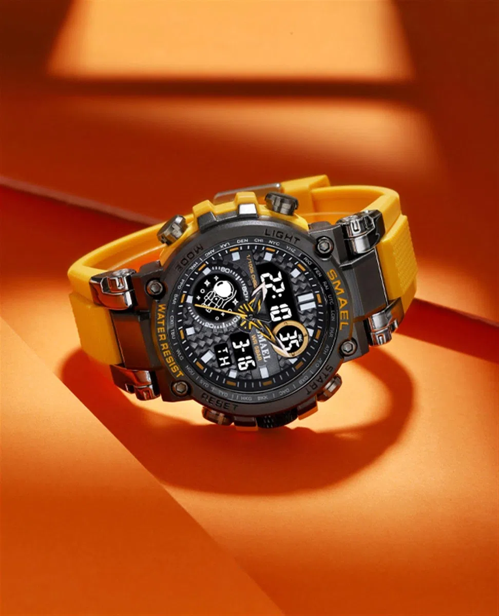 Reloj Deportivo para Hombres Multifuncionales Militar Analógico Digital Cuarzo Reloj para Hombre