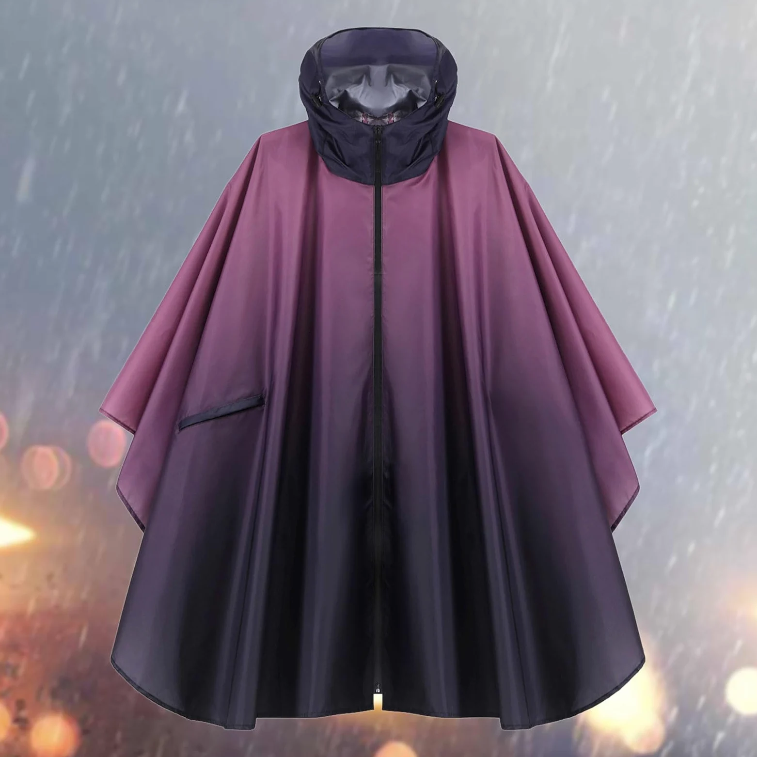 Poncho de lluvia al aire libre capa impermeable poncho de lluvia para ciclismo montañismo senderismo ciclismo