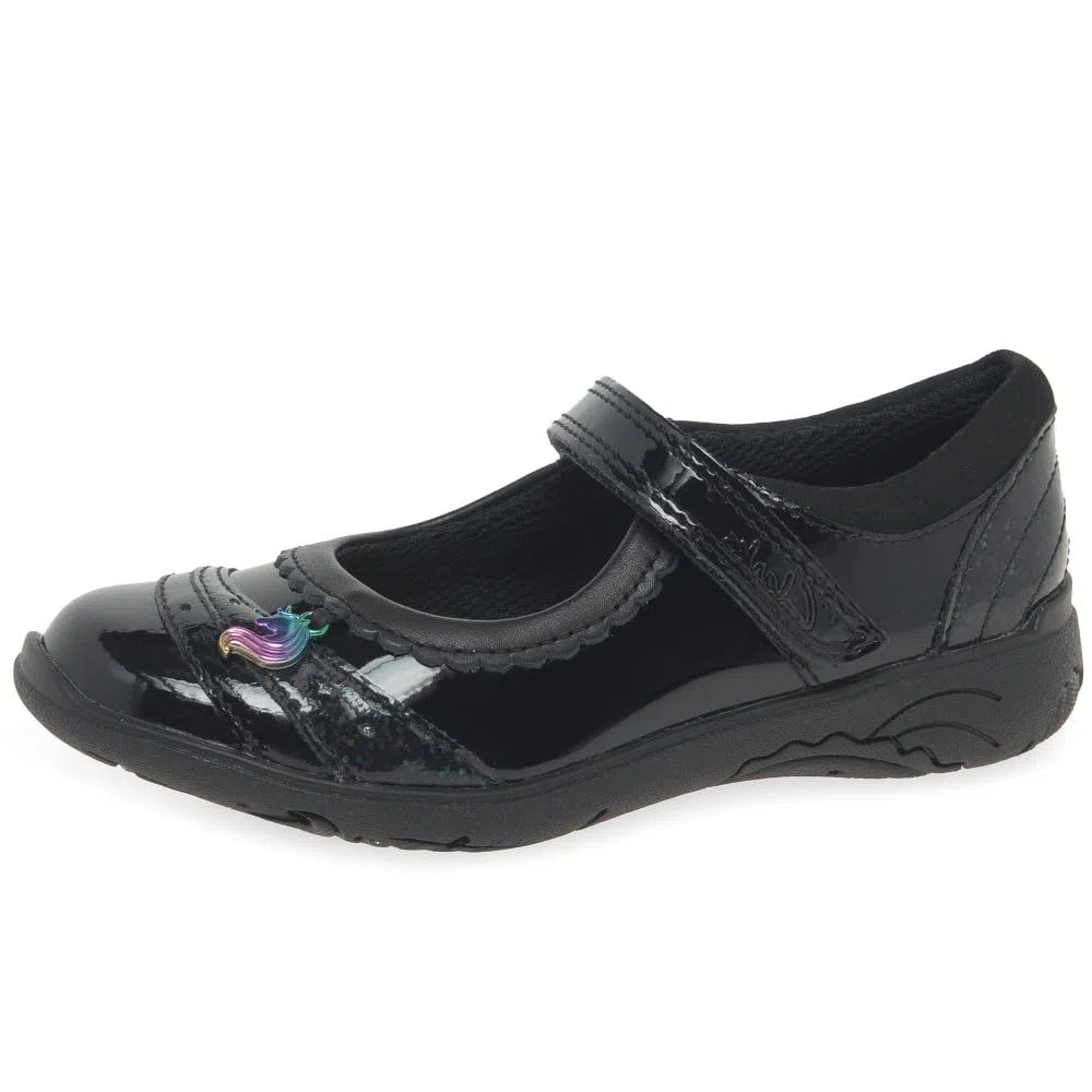 Clarks - 261783156, Chicas, Black Pat,