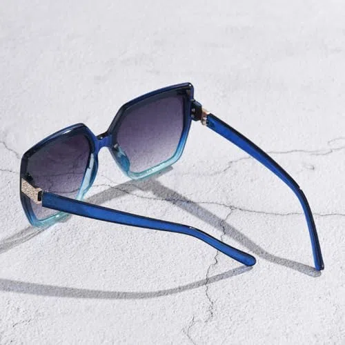 Nuevas Gafas de Sol cuadradas con gradiente de Moda 2025, Gafas de Sol de Lujo a la Moda con decoración de Diamantes, Gafas de Sol con protección UV400