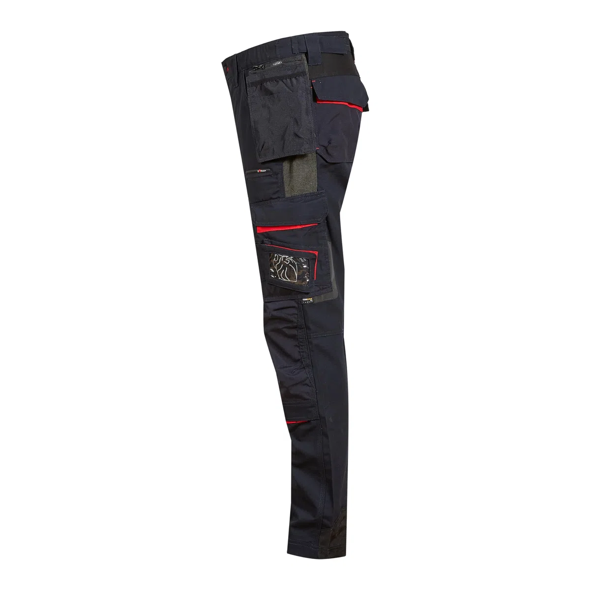 U-Power Race - Pantalones multibolsillos con inserciones de alta visibilidad y tejido antiabrasivo, rodillera ergonómica