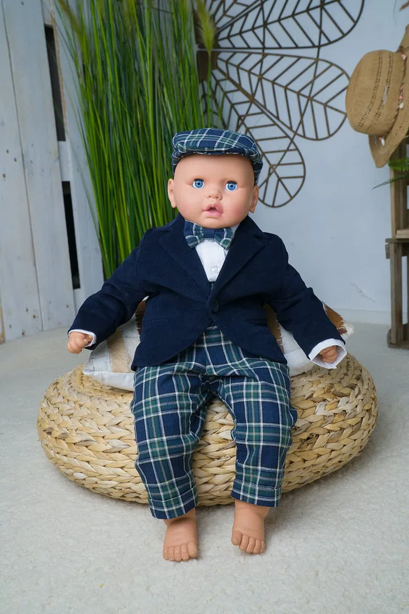 Traje de bautizo para bebé, niño, traje de bautizo para niño