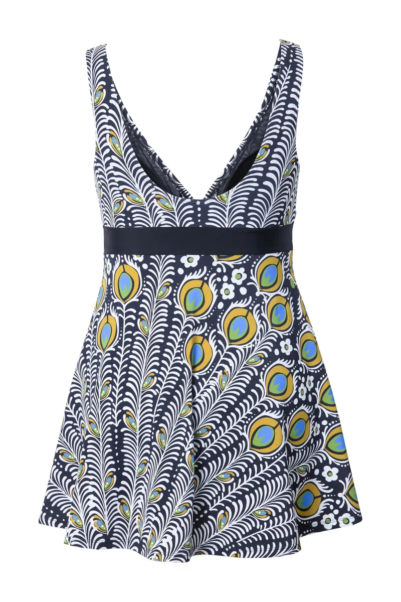 Ulla Popken Badekleid, Amber, Perlendetail, Peacock Traje de baño de una Sola Pieza Mujer