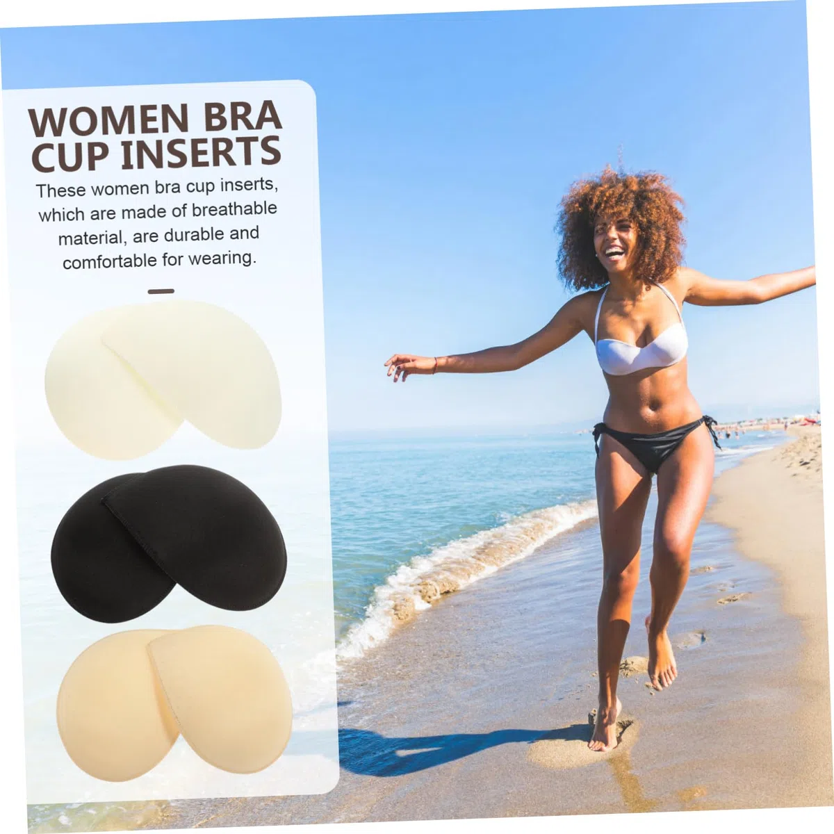 Beavorty Sujetador Deportivo Con Almohadillas Para El Relleno Para Traje De Baño Relleno Para Bikini Almohadillas Para Sujetador Relleno Para Traje De Baño Relleno De Copa