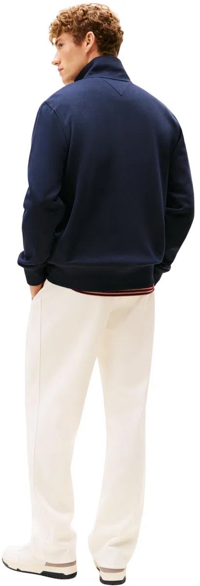 Tommy Hilfiger Essential Fleece Stand Collar Mw0mw41759 Sudadera con Cremallera Hombre (Pack de 1)