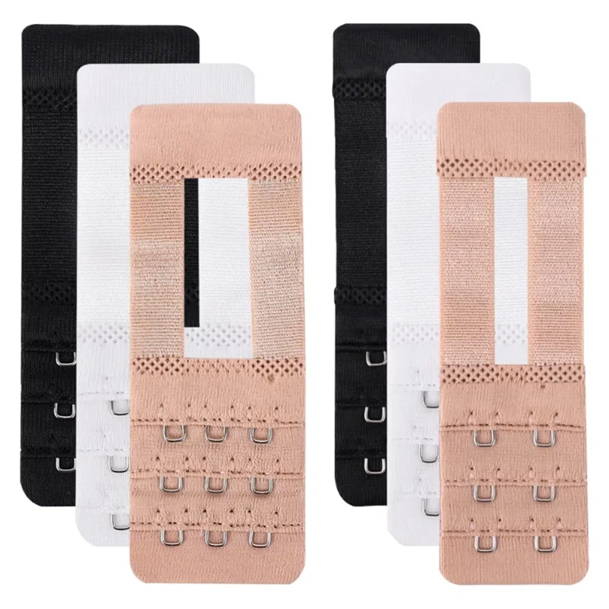 Extensor de Sujetador, 3 Piezas, Extensores Correa Nailon, extensión Hebilla Filas Ganchos for Mujer, Ajuste cómodo