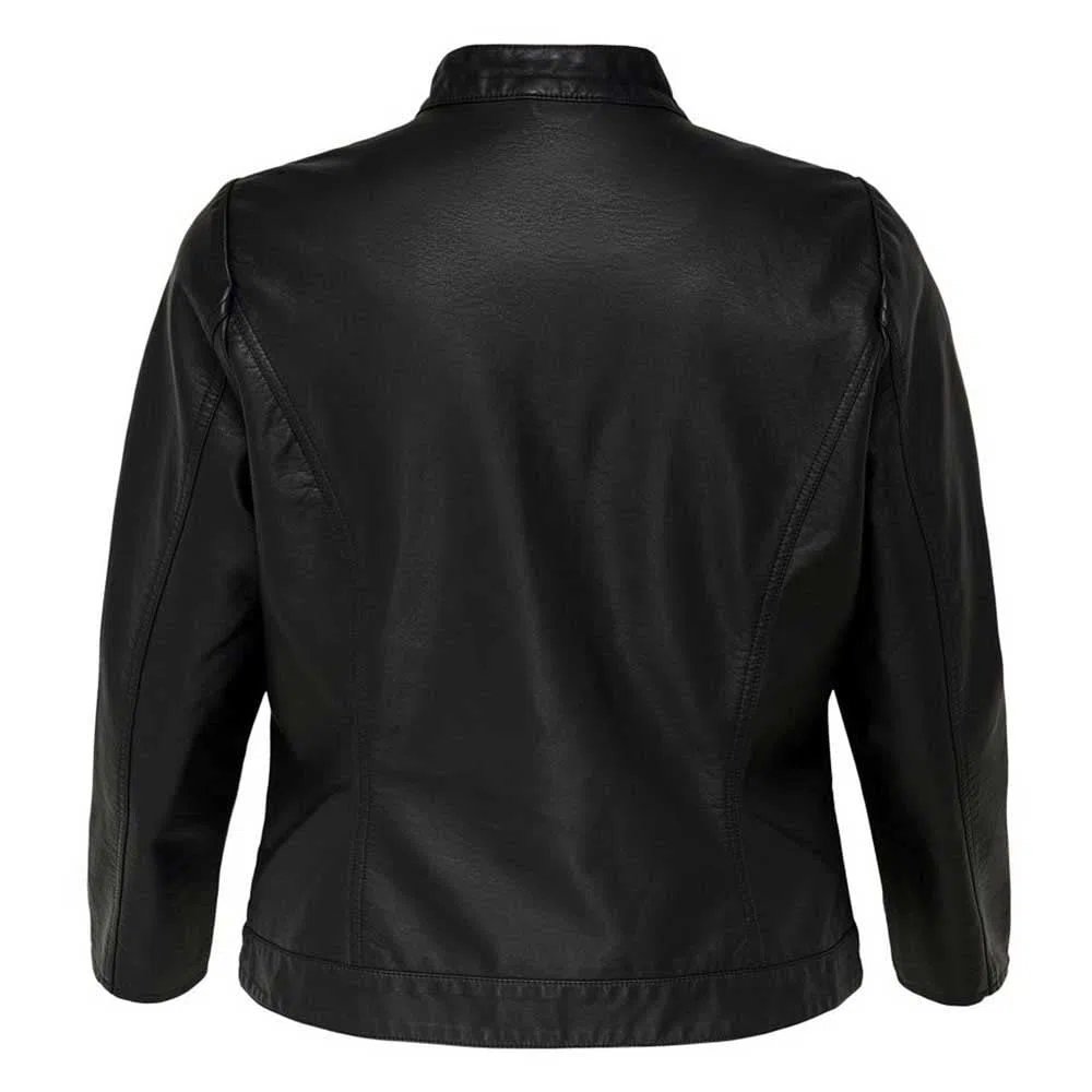 ONLY Carmakoma Carrobber Faux Leather Jacket Noos Chaqueta de cuero Mujer (Pack de 1)