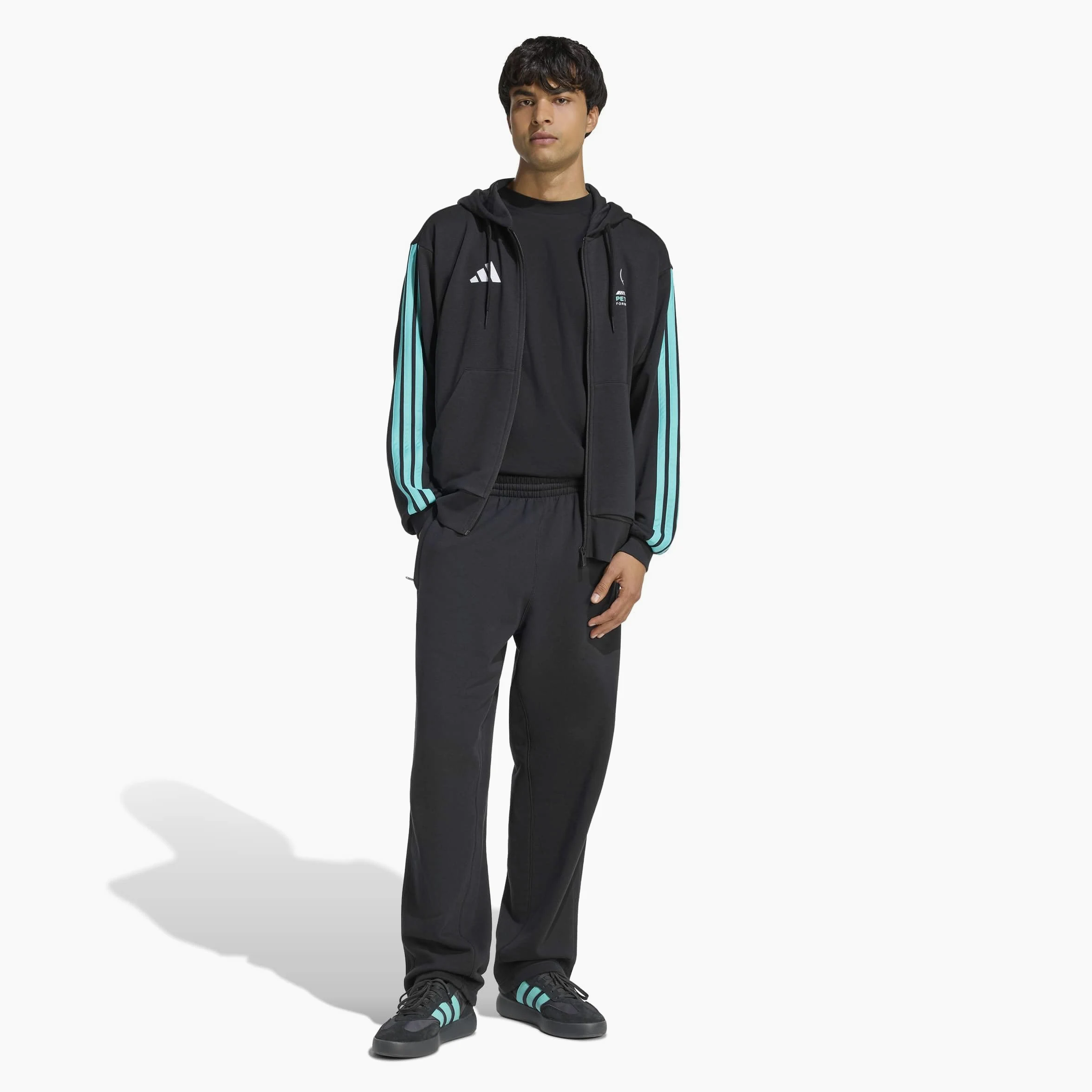 adidas Mercedes - Amg Petronas Formula 1 Team DNA Full Zip Hoody Hoodies Hombre