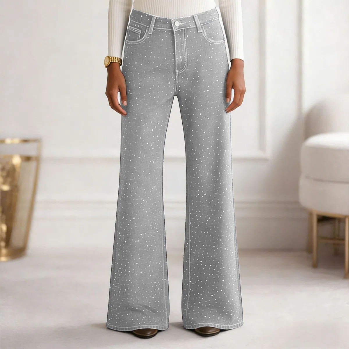 Vaqueros Rectos Mujer Vaqueros Elásticos Mujer Campana Pantalones De Cintura Alta Y Pierna Ancha para Pantalones De Tamaño para Niñas Adolescentes