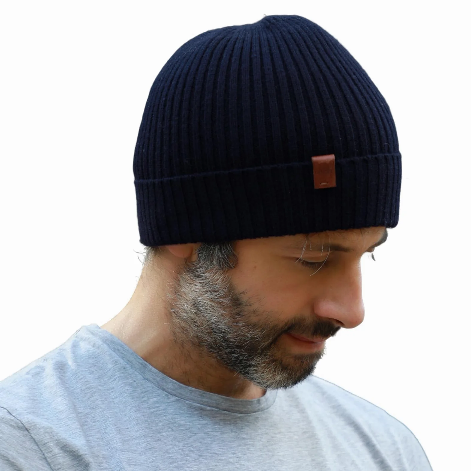 Fancet Gorro de invierno unisex 55% lana merino para caminar, golf, trabajo al aire libre, tejido de 2 capas, suave y elástico, regalos cálidos para hombres y mujeres