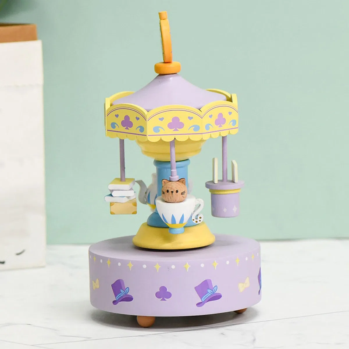 Encantadora caja de música para decoración de dormitorio y regalo de Año Nuevo, decoración de habitación infantil