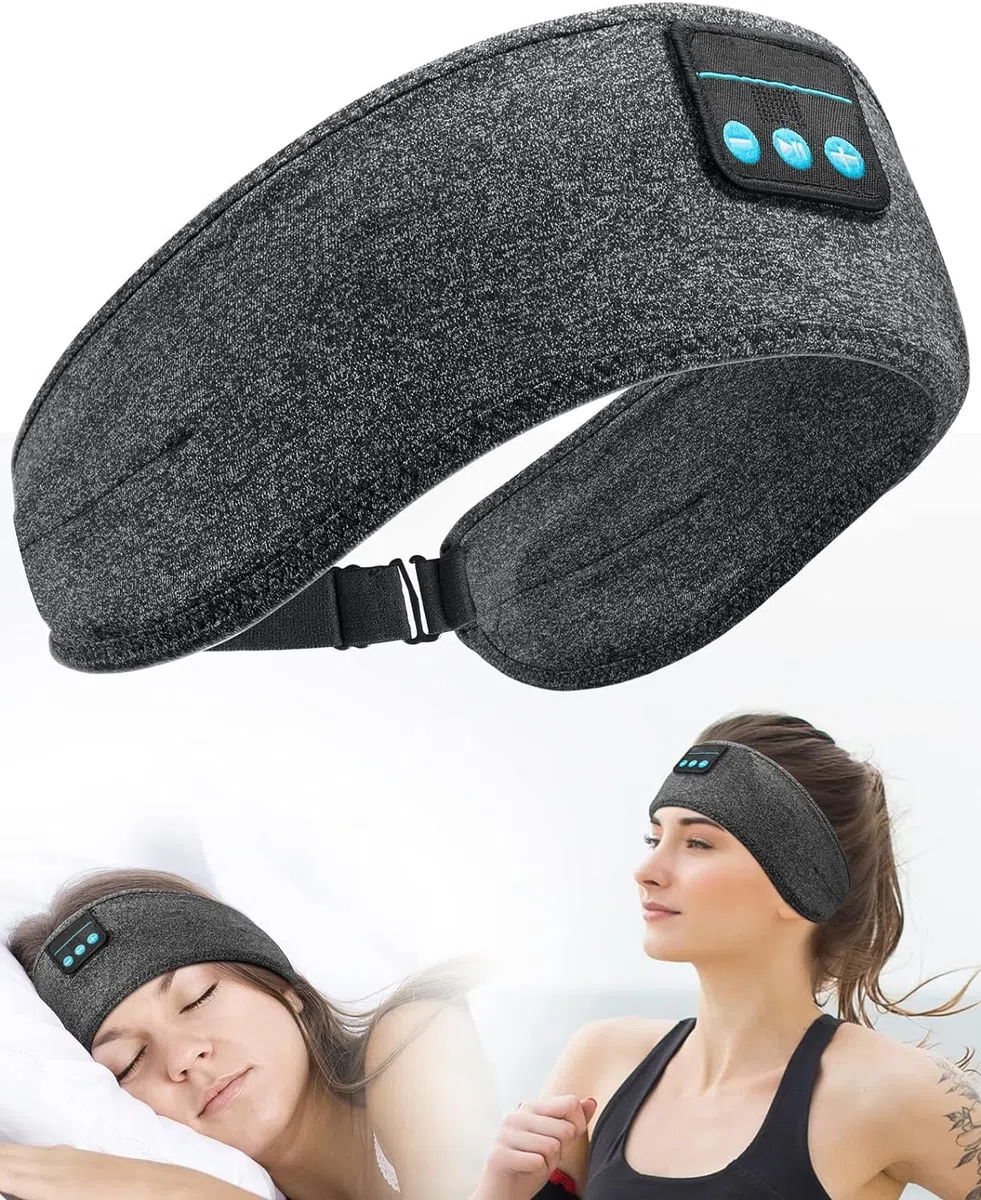 Auriculares para dormir, diadema para dormir de lado, suaves y elásticos, cómodos para dormir, regalos de cumpleaños, calcetines de Navidad para hombres, mujeres, padre, marido, esposa