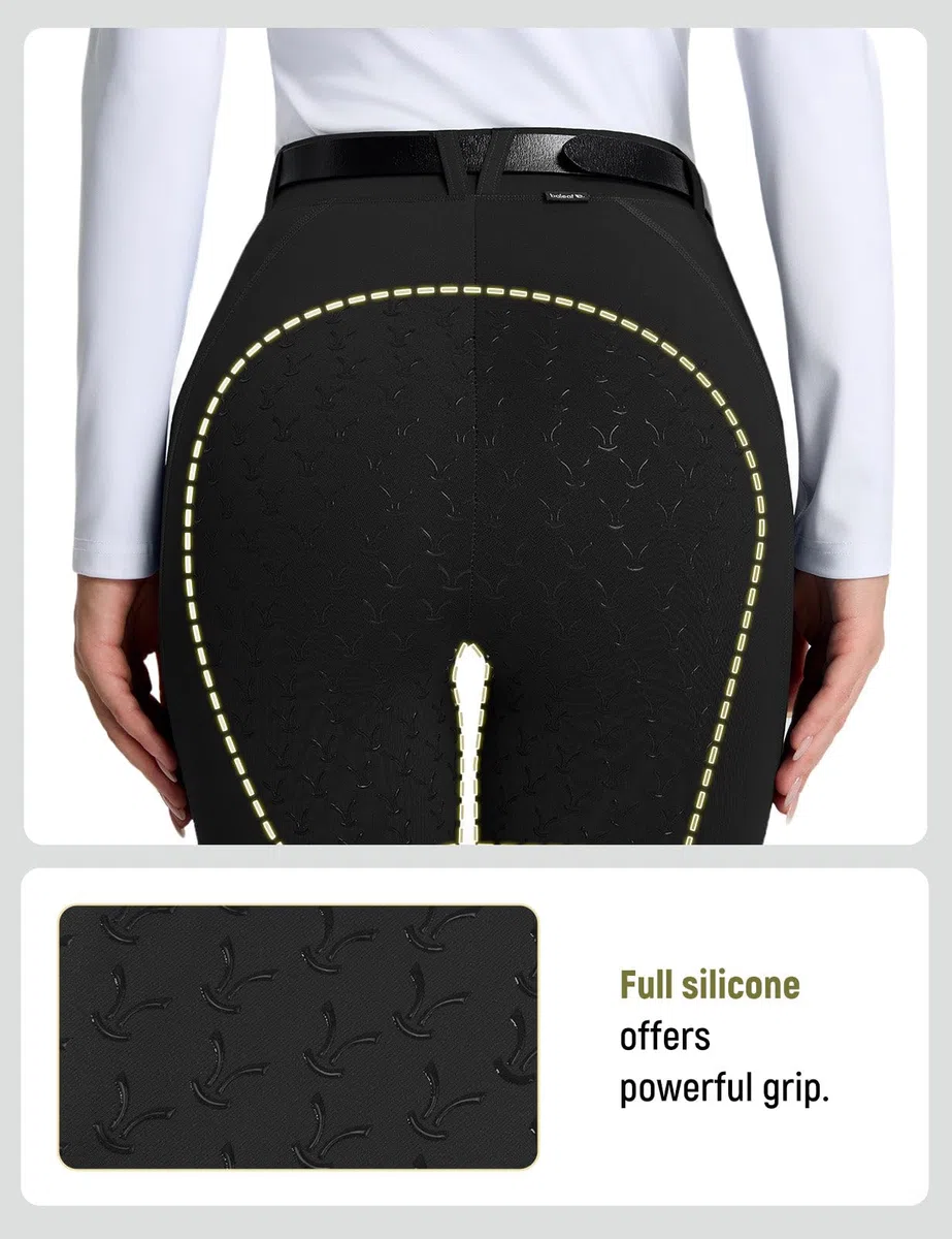 baleaf Leggings de equitación para mujer, pantalones de equitación para mujer, mallas ecuestres de asiento completo, agarre de silicona, para invierno, con bolsillos