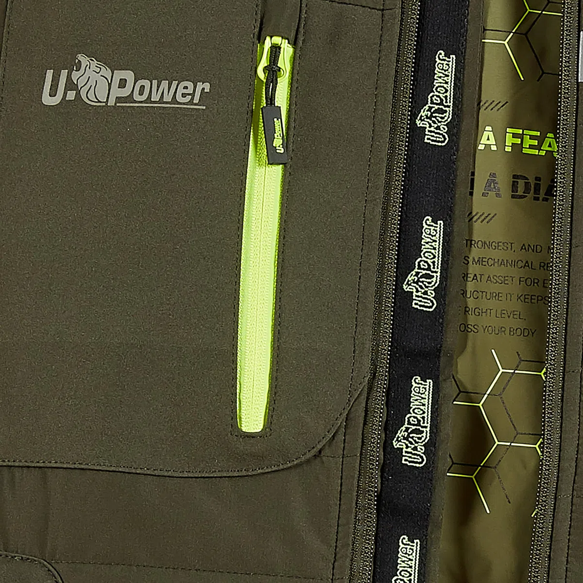 Upower Verde Oscuro Zapatos de seguridad y contra incendios Hombre