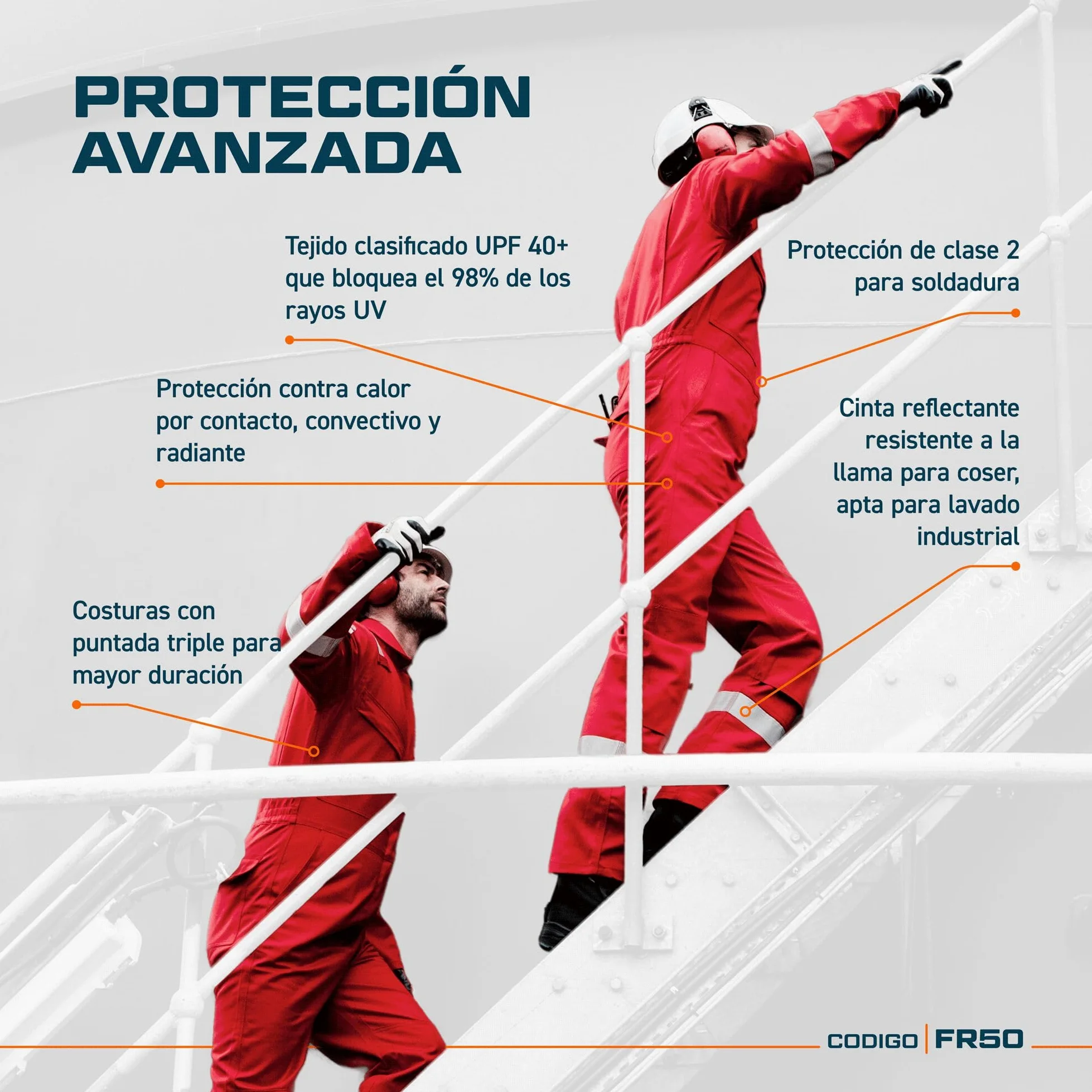 Portwest FR50 Mono Reflectante Resistente a Llamas FR Antiestático a Prueba de Arco 350g Negro, XL