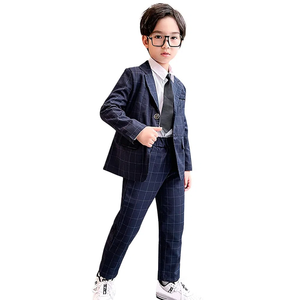 Conjunto de Trajes Comunion Niño Blazer y Pantalón de Primavera y Otoño para Boda Ceremonia Bautizo