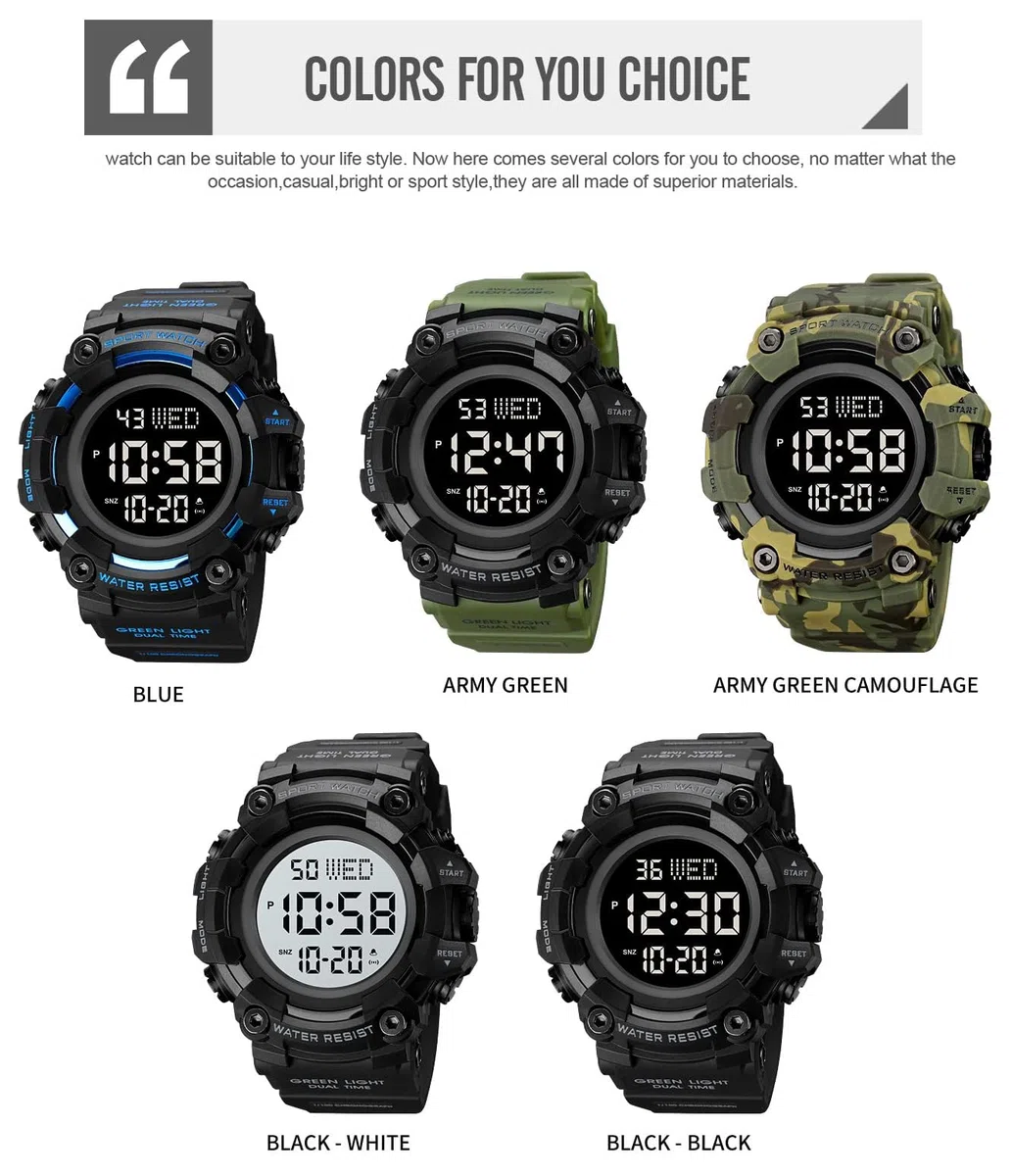 XCZAP Reloj deportivo negro para hombre, cronógrafo de cara grande, reloj de pulsera militar con manecillas luminosas, correa de silicona casual impermeable para uso diario y exterior, regalo para
