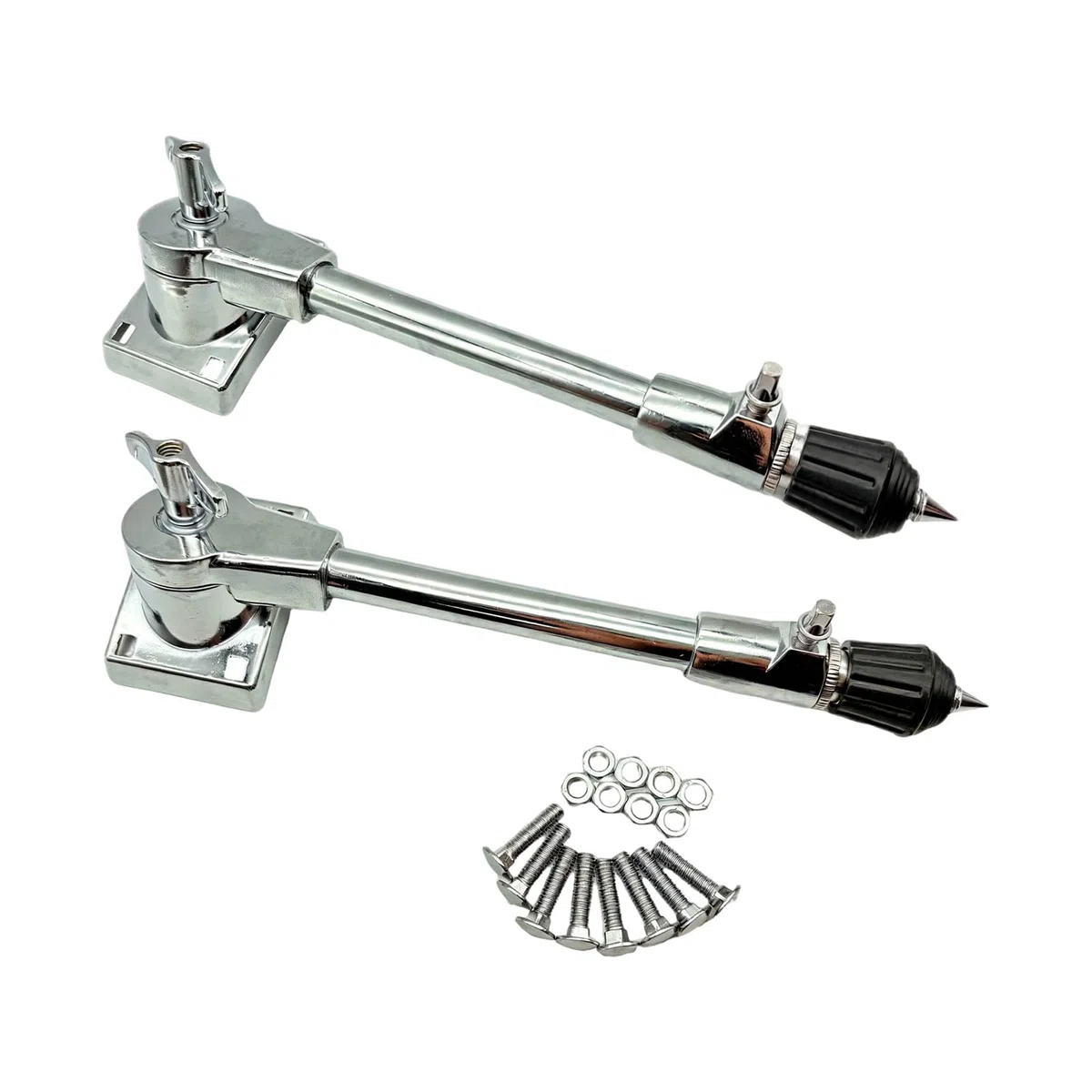 2 soportes ajustables de repuesto para patas de tambor con accesorio de instrumento de agarre mejorado, repuesto de patas de metal