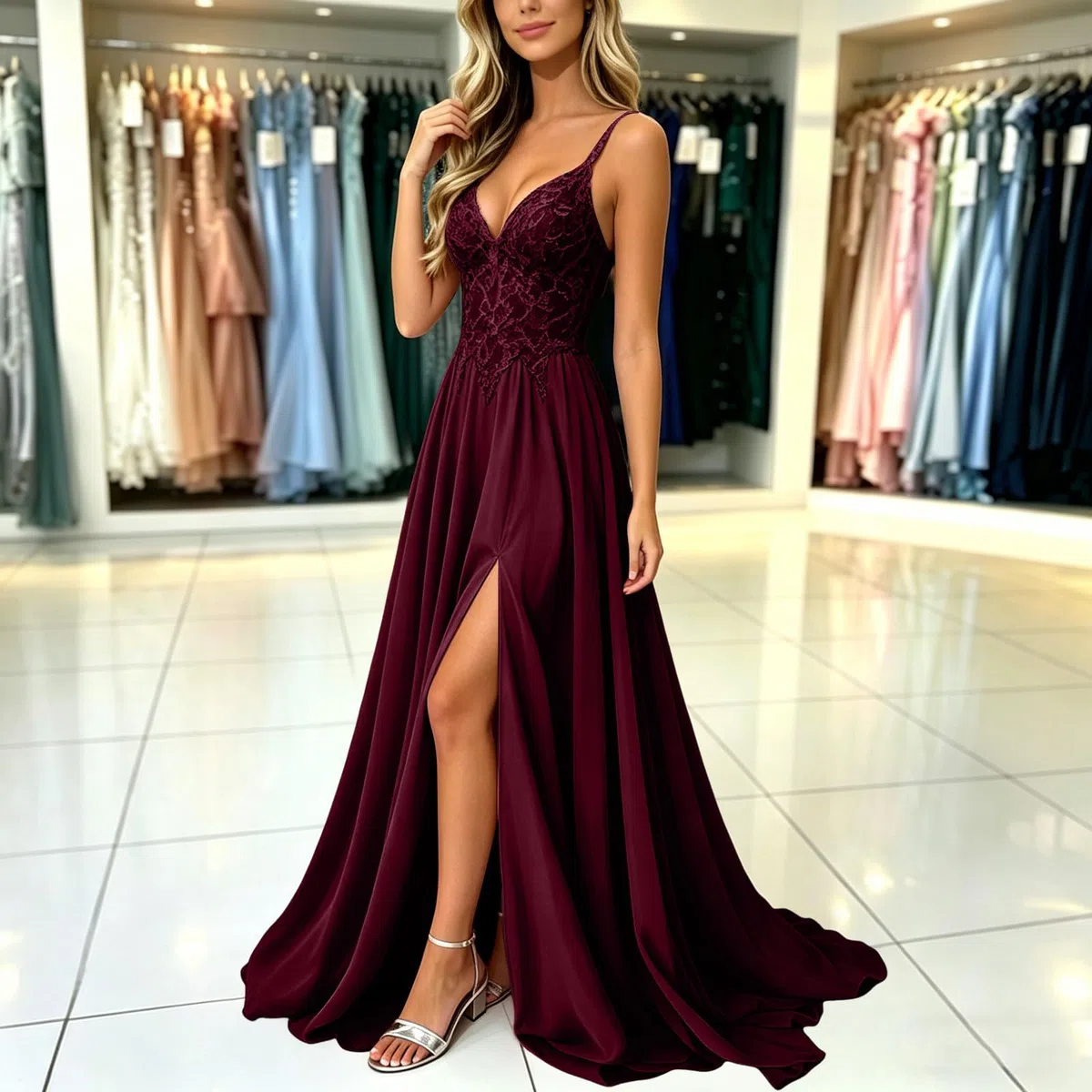 Vestidos de Fiesta Mujer Vestido Sexy Abertura Bodycon Vestido De Noche para Mujer Vestidos Formal Hombros Descubiertos Fiestas y Graduaciones