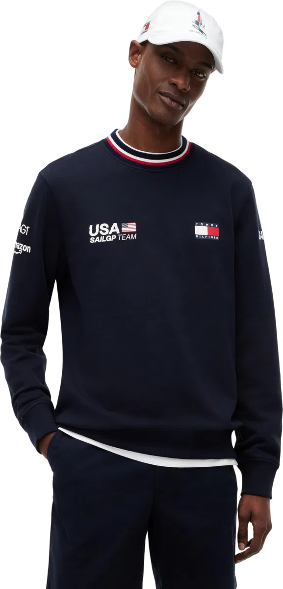 Tommy Hilfiger Us Sailgp Replica Crewneck Mw0mw44685 Sudadera sin Botones Hombre
