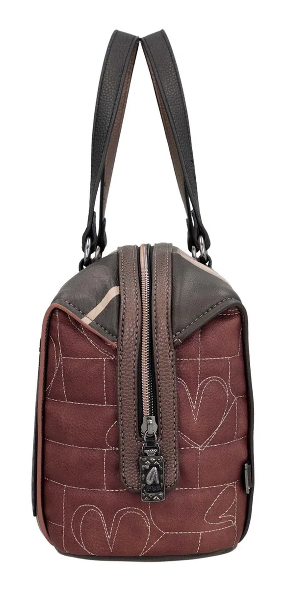 Anekke Bolso de Asa Corta Colección Mademoiselle | Bolso para Mujer | Cierre con Cremallera y Varios Compartimentos | Medidas 28x22x13 cm