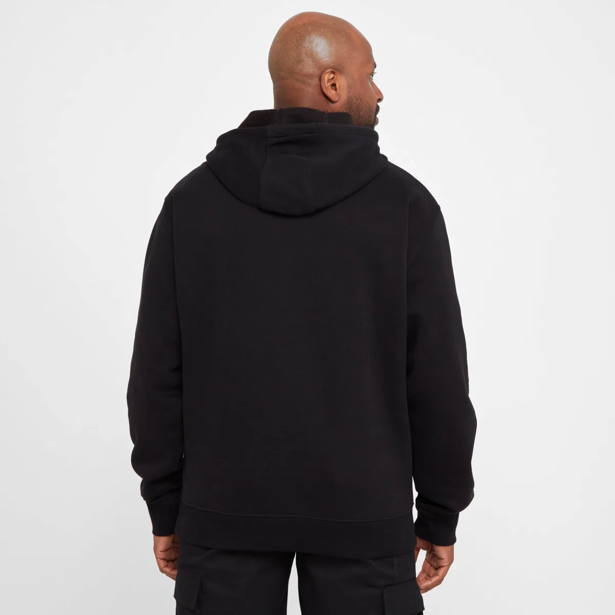 Dickies Hombre, Sudadera en felpa de grosor medio con capucha y sin cierre, corte regular, negro, XXL