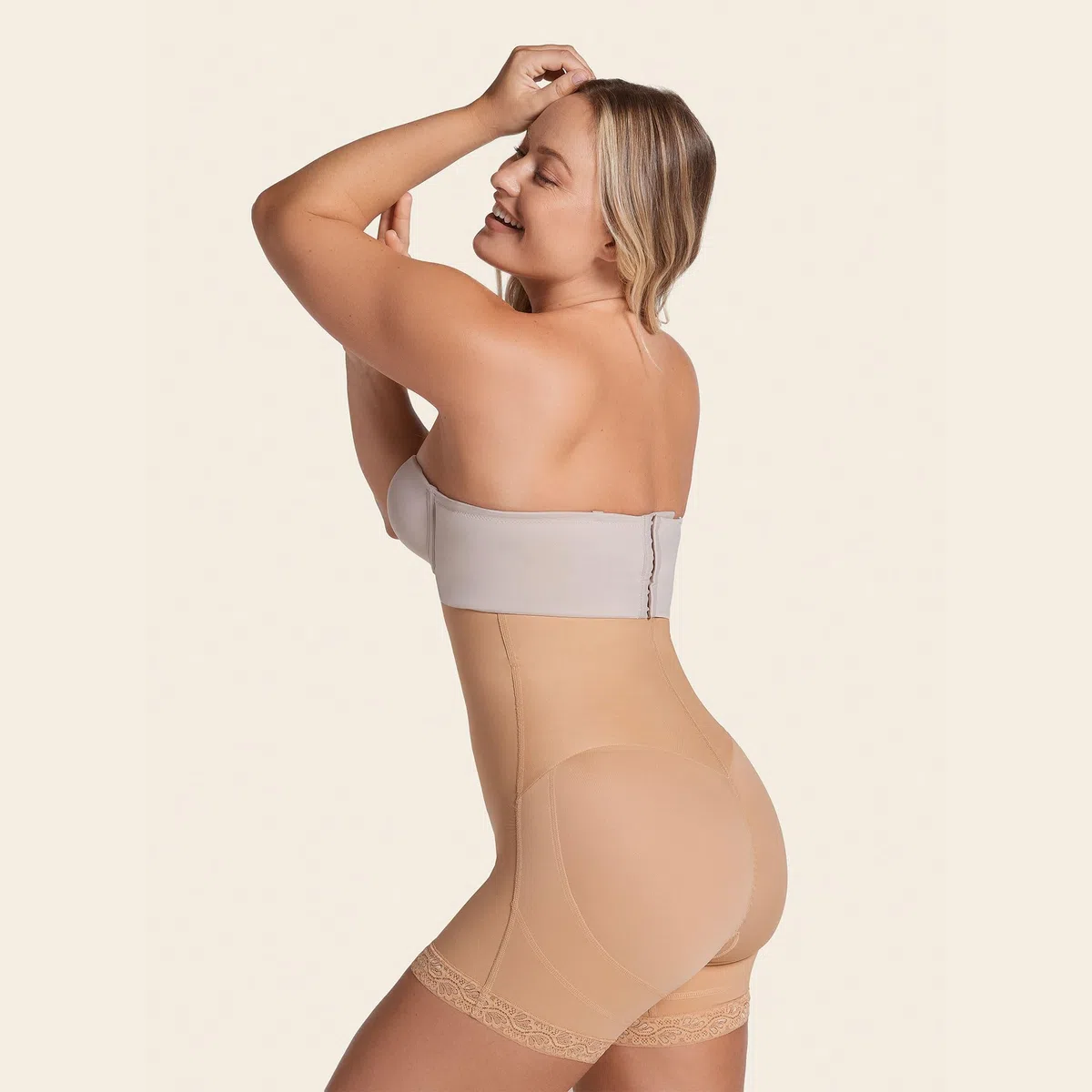 Leonisa Body Short Moldeador Reductor para Mujer - Fajas Colombianas Busto Libre