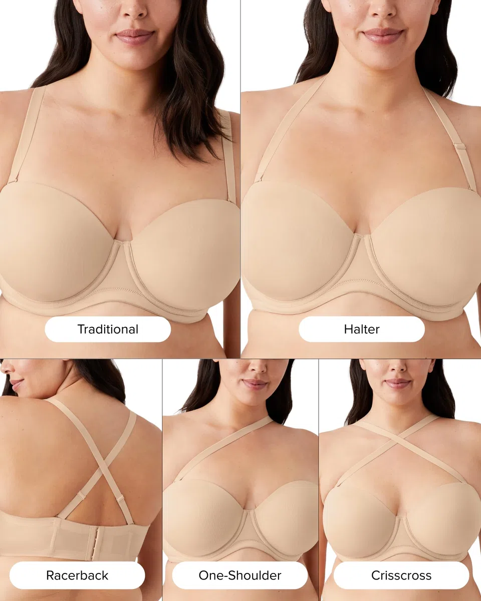 Wacoal Red Carpet Strapless Full Busted Underwire Bra Sujetador de Cobertura Completa Mujer (Pack de 1)