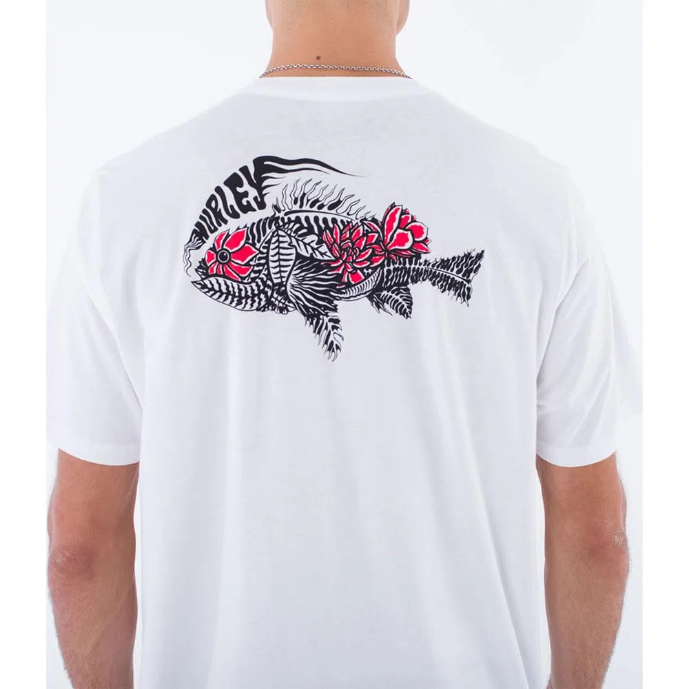 Hurley Evd Flower Fish Camiseta Hombre