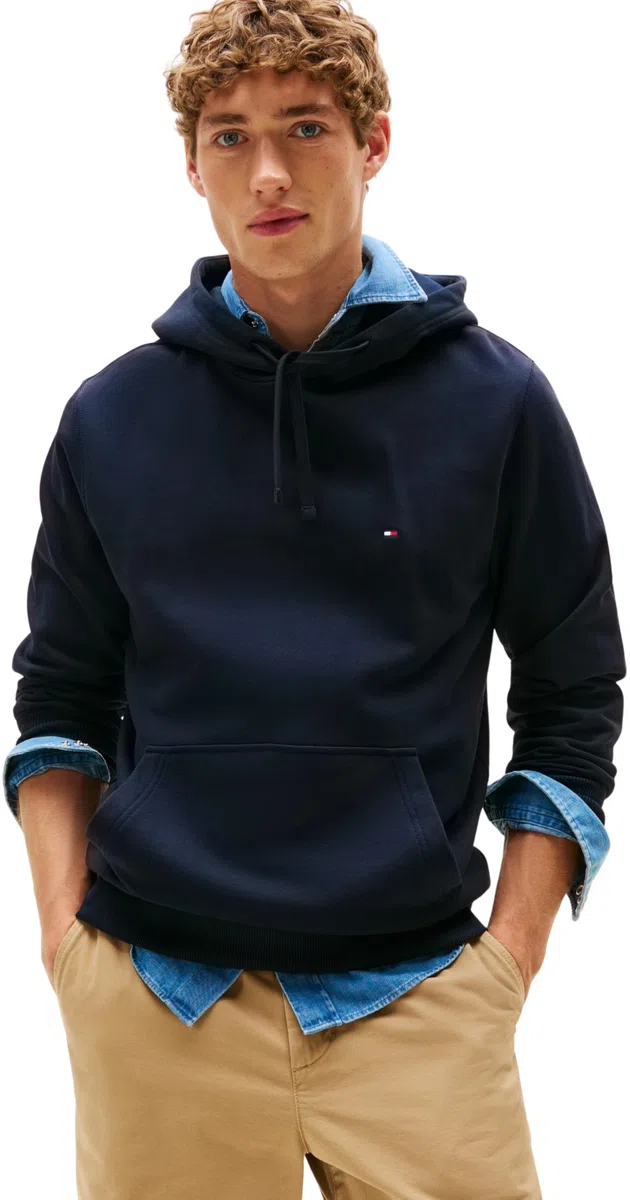 Tommy Hilfiger Essential Terry Hoody Mw0mw37235 Sudadera con Capucha Hombre