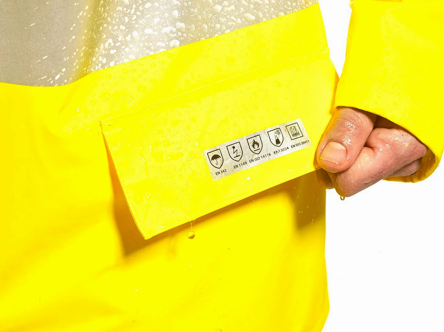 Portwest Chubasquero Alta Visibilidad Sealtex Flame, Tamaño: 5XL, Color: Amarillo, FR41YER5XL